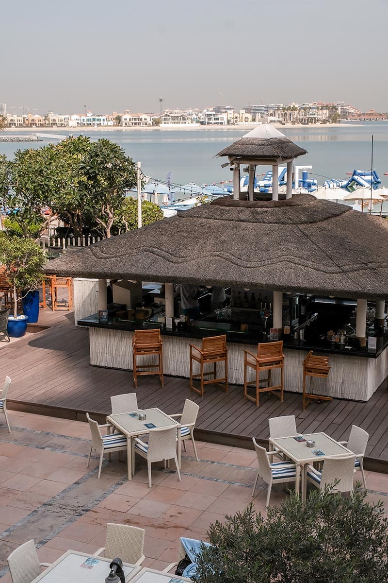 Private gazebo lounge at Riva Beach Club